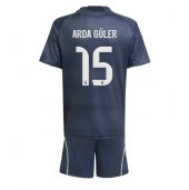 Real Madrid Arda Guler #15 Uit tenue Kids 2025-26 Korte Mouwen (+ broek)