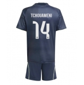 Real Madrid Aurelien Tchouameni #14 Uit tenue Kids 2025-26 Korte Mouwen (+ broek)