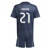 Real Madrid Brahim Diaz #21 Uit tenue Kids 2025-26 Korte Mouwen (+ broek)