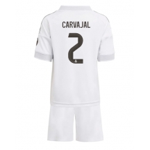 Real Madrid Daniel Carvajal #2 Thuis tenue Kids 2025-26 Korte Mouwen (+ broek)