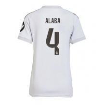 Real Madrid David Alaba #4 Thuis tenue Dames 2025-26 Korte Mouwen