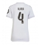 Real Madrid David Alaba #4 Thuis tenue Dames 2025-26 Korte Mouwen