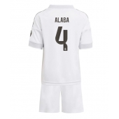 Real Madrid David Alaba #4 Thuis tenue Kids 2025-26 Korte Mouwen (+ broek)