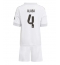 Real Madrid David Alaba #4 Thuis tenue Kids 2025-26 Korte Mouwen (+ broek)