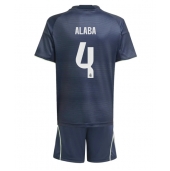 Real Madrid David Alaba #4 Uit tenue Kids 2025-26 Korte Mouwen (+ broek)