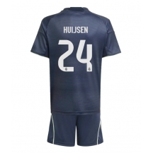 Real Madrid Dean Huijsen #24 Uit tenue Kids 2025-26 Korte Mouwen (+ broek)