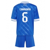 Real Madrid Eduardo Camavinga #6 Derde tenue Kids 2025-26 Korte Mouwen (+ broek)