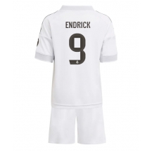 Real Madrid Endrick #9 Thuis tenue Kids 2025-26 Korte Mouwen (+ broek)
