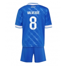 Real Madrid Federico Valverde #8 Derde tenue Kids 2025-26 Korte Mouwen (+ broek)