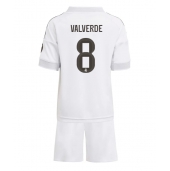 Real Madrid Federico Valverde #8 Thuis tenue Kids 2025-26 Korte Mouwen (+ broek)