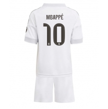 Real Madrid Kylian Mbappe #10 Thuis tenue Kids 2025-26 Korte Mouwen (+ broek)