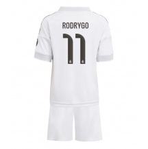 Real Madrid Rodrygo Goes #11 Thuis tenue Kids 2025-26 Korte Mouwen (+ broek)