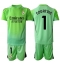 Real Madrid Thibaut Courtois #1 Keeper Uit tenue Kids 2025-26 Korte Mouwen (+ broek)