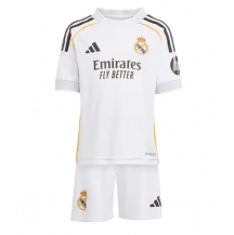 Real Madrid Thuis tenue Kids 2025-26 Korte Mouwen (+ broek)