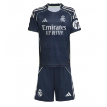 Real Madrid Uit tenue Kids 2025-26 Korte Mouwen (+ broek)