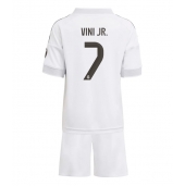 Real Madrid Vinicius Junior #7 Thuis tenue Kids 2025-26 Korte Mouwen (+ broek)