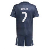 Real Madrid Vinicius Junior #7 Uit tenue Kids 2025-26 Korte Mouwen (+ broek)