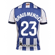 Real Sociedad Brais Mendez #23 Thuis tenue 2025-26 Korte Mouwen