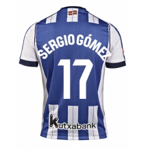 Real Sociedad Sergio Gomez #17 Thuis tenue 2025-26 Korte Mouwen