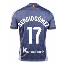 Real Sociedad Sergio Gomez #17 Uit tenue 2025-26 Korte Mouwen