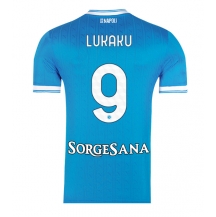 SSC Napoli Romelu Lukaku #9 Thuis tenue 2025-26 Korte Mouwen