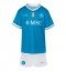 SSC Napoli Thuis tenue Kids 2025-26 Korte Mouwen (+ broek)