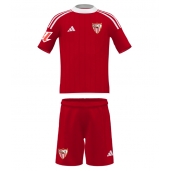 Sevilla Uit tenue Kids 2025-26 Korte Mouwen (+ broek)