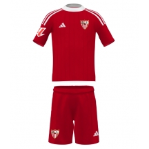 Sevilla Uit tenue Kids 2025-26 Korte Mouwen (+ broek)