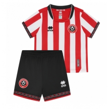 Sheffield United Thuis tenue Kids 2025-26 Korte Mouwen (+ broek)
