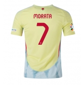Spanje Alvaro Morata #7 Uit tenue EK 2024 Korte Mouwen