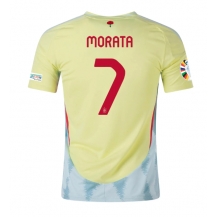 Spanje Alvaro Morata #7 Uit tenue EK 2024 Korte Mouwen