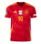 Spanje Dani Olmo #10 Thuis tenue EK 2024 Korte Mouwen