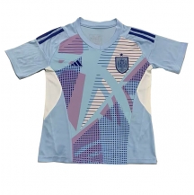 Spanje Keeper Thuis tenue EK 2024 Korte Mouwen