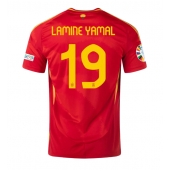 Spanje Lamine Yamal #19 Thuis tenue EK 2024 Korte Mouwen