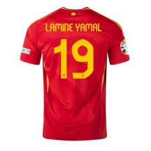 Spanje Lamine Yamal #19 Thuis tenue EK 2024 Korte Mouwen