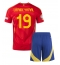 Spanje Lamine Yamal #19 Thuis tenue Kids EK 2024 Korte Mouwen (+ broek)