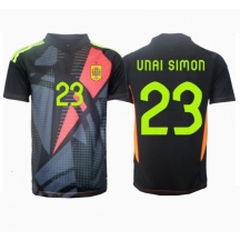Spanje Unai Simon #23 Keeper Uit tenue EK 2024 Korte Mouwen
