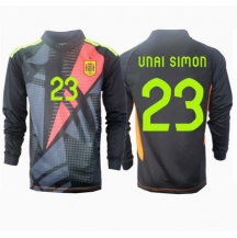 Spanje Unai Simon #23 Keeper Uit tenue EK 2024 Lange Mouwen