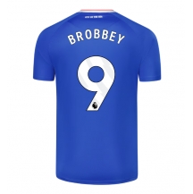 Sunderland Brian Brobbey #9 Uit tenue 2025-26 Korte Mouwen