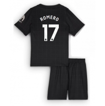 Tottenham Hotspur Cristian Romero #17 Uit tenue Kids 2025-26 Korte Mouwen (+ broek)