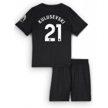 Tottenham Hotspur Dejan Kulusevski #21 Uit tenue Kids 2025-26 Korte Mouwen (+ broek)