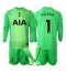 Tottenham Hotspur Guglielmo Vicario #1 Keeper Thuis tenue Kids 2025-26 Lange Mouwen (+ broek)
