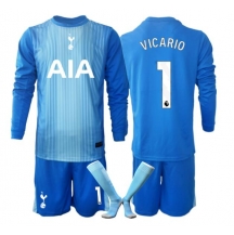 Tottenham Hotspur Guglielmo Vicario #1 Keeper Uit tenue Kids 2025-26 Lange Mouwen (+ broek)