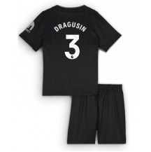 Tottenham Hotspur Radu Dragusin #3 Uit tenue Kids 2025-26 Korte Mouwen (+ broek)