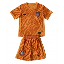 Verenigde Staten Keeper Uit tenue Kids Copa America 2024 Korte Mouwen (+ broek)