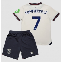 West Ham United Crysencio Summerville #7 Uit tenue Kids 2025-26 Korte Mouwen (+ broek)