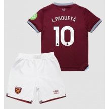 West Ham United Lucas Paqueta #10 Thuis tenue Kids 2025-26 Korte Mouwen (+ broek)