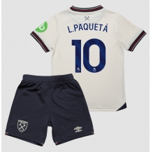 West Ham United Lucas Paqueta #10 Uit tenue Kids 2025-26 Korte Mouwen (+ broek)