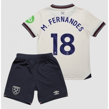 West Ham United Mateus Fernandes #18 Uit tenue Kids 2025-26 Korte Mouwen (+ broek)