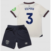 West Ham United Max Kilman #3 Uit tenue Kids 2025-26 Korte Mouwen (+ broek)